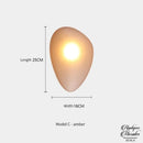 Applique murale forme galet