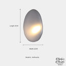 Applique murale forme galet