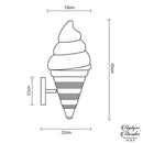 Applique murale glace italienne