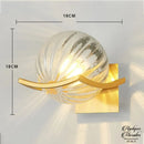 Applique murale globe verre