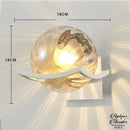 Applique murale globe verre