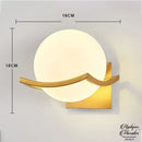 Applique murale globe verre