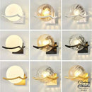 Applique murale globe verre