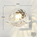 Applique murale globe verre