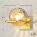 Applique murale globe verre