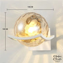 Applique murale globe verre