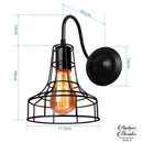 Applique murale grillagée