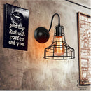 Applique murale grillagée