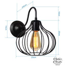 Applique murale grillagée