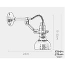 Applique murale industrielle articulée