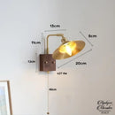 Applique murale industrielle avec interrupteur