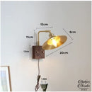 Applique murale industrielle avec interrupteur