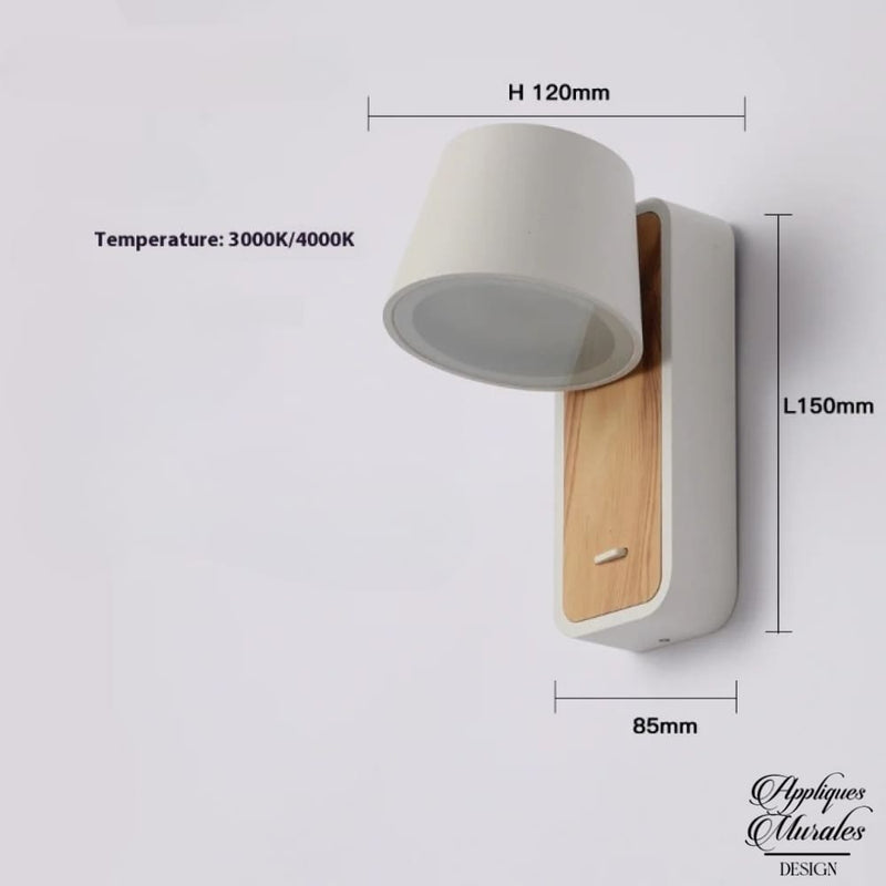 Applique murale interrupteur