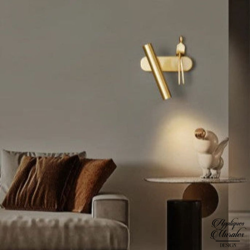 Applique murale laiton