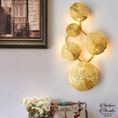 Applique murale laiton doré