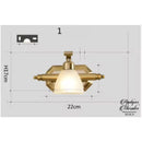 Applique murale laiton salle de bain