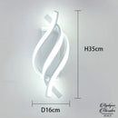 Applique murale led spirale