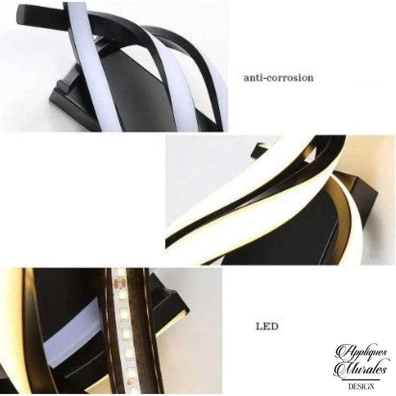 Applique murale led spirale