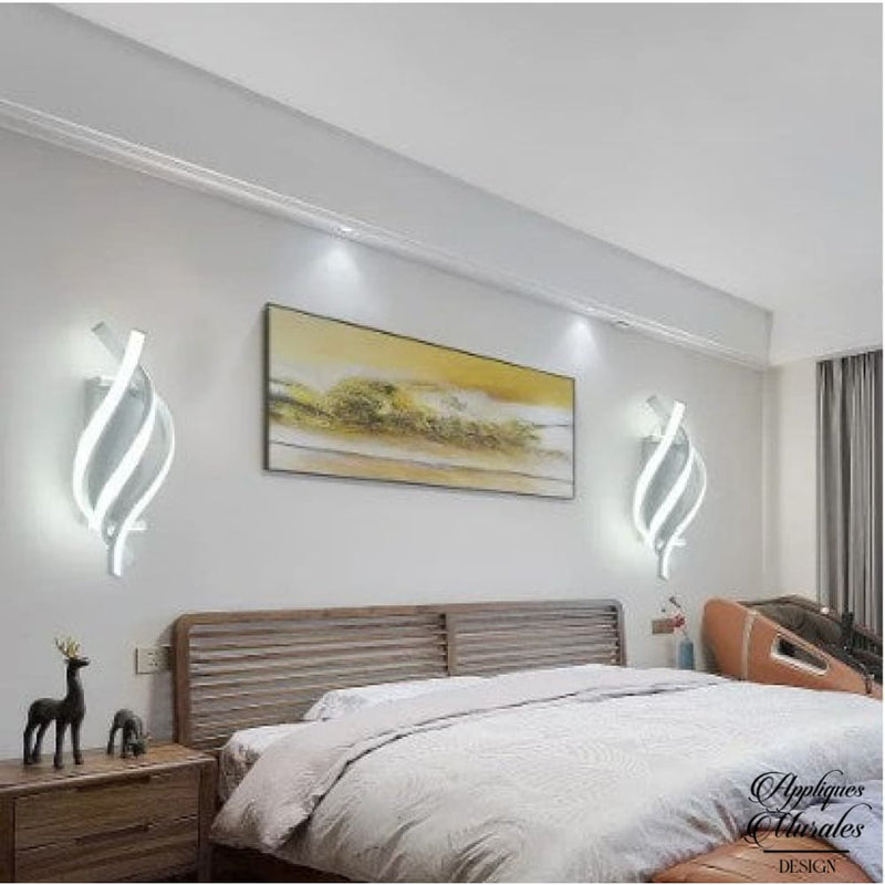 Applique murale led spirale