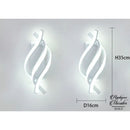 Applique murale led spirale