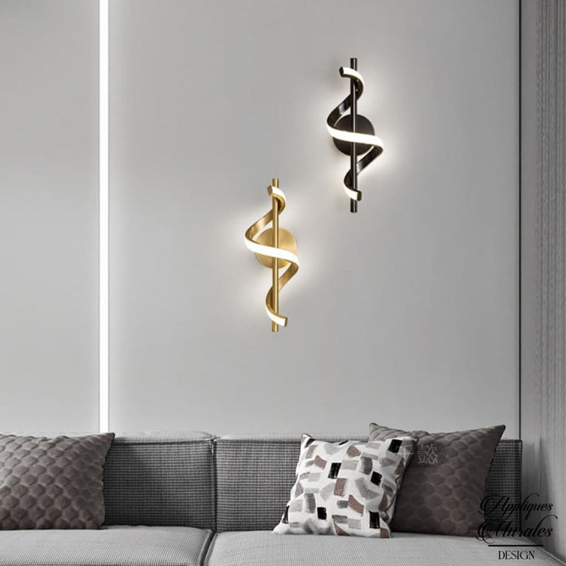 Acheter Lampe murale LED moderne en spirale, lampe de chevet à