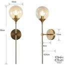 Applique murale longue tige