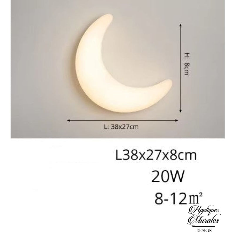 Applique murale lune