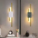 Applique murale marbre et laiton