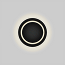 Applique murale metal noir