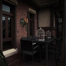 Applique murale noire industrielle