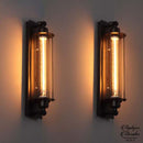 Applique murale noire industrielle