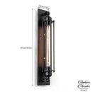 Applique murale noire industrielle