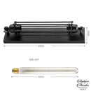 Applique murale noire industrielle