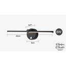 Applique murale noire pour salle de bain