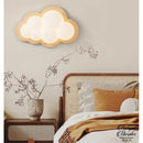 Applique murale nuage bois