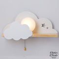 Applique murale nuage bois