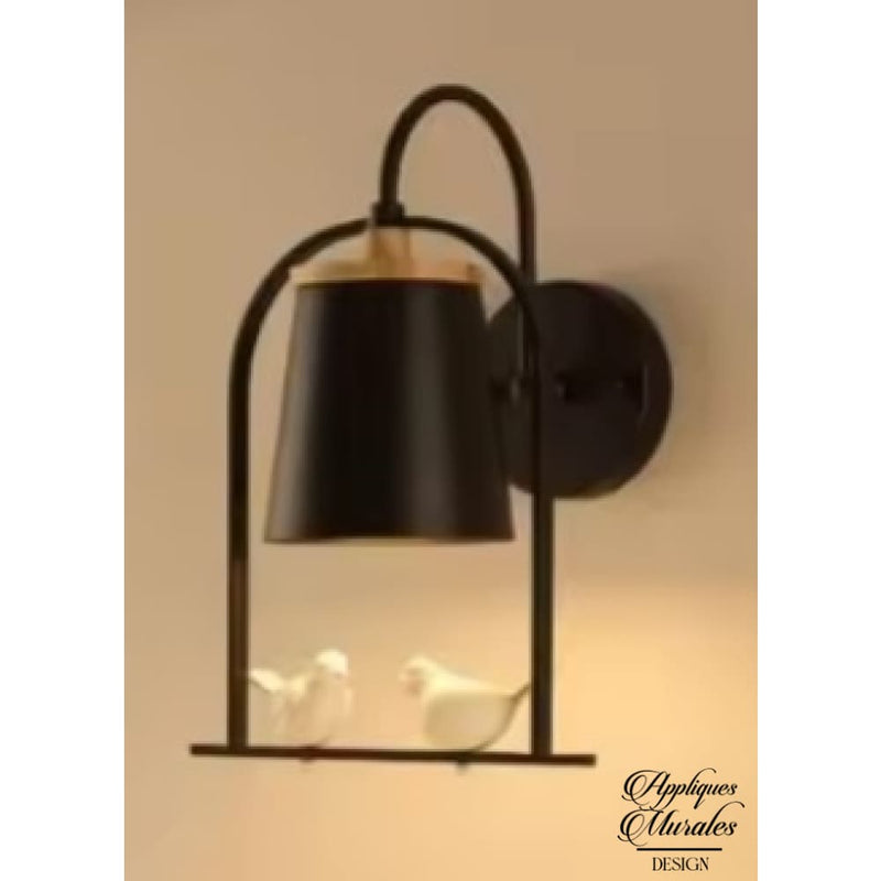 Applique murale oiseau blanc