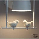 Applique murale oiseau blanc