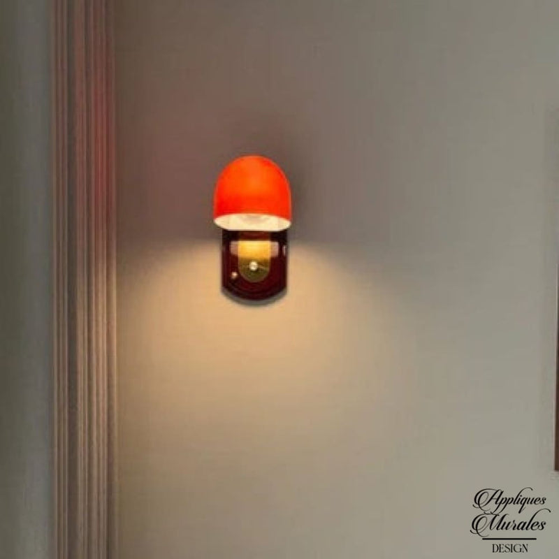 Applique murale orange