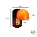 Applique murale orange