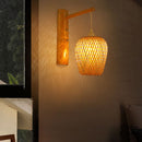 Applique murale osier rotin