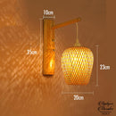 Applique murale osier rotin