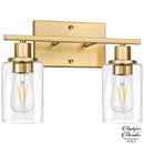 Applique murale rectangulaire verre