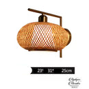 Applique murale rotin bambou