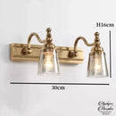 Applique murale salle de bain laiton