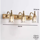 Applique murale salle de bain laiton