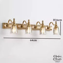 Applique murale salle de bain laiton