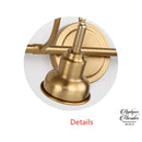 Applique murale salle de bain retro