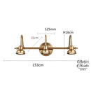 Applique murale salle de bain retro