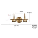 Applique murale salle de bain retro